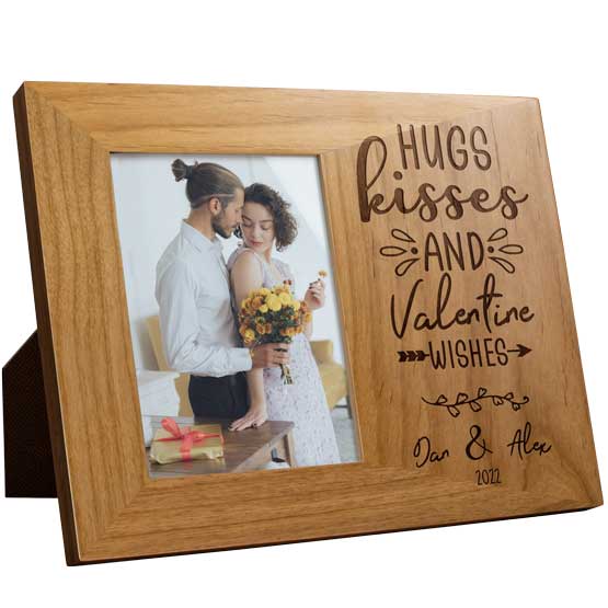 Custom Valentine's Red Alder Frame