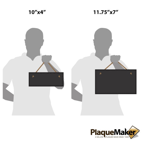 Custom Slate Rectangle Size Guide