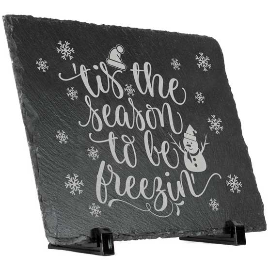 Tis the Season Standing Slate Decor