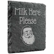 Milk Here Please Slate Coaster