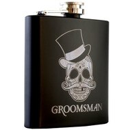 Custom Matte Black Steel Flask