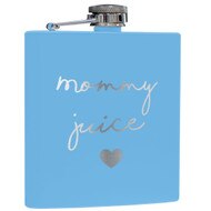 Custom Light Blue Coated Flask