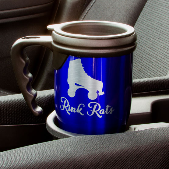 Blue Travel Coffee Mug