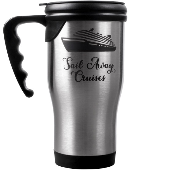 Custom Stainless Steel Mug w/Handle