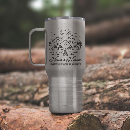 Personalized 30 oz stainless steel travel tumbler- Customizable Drinkware &  Gifts