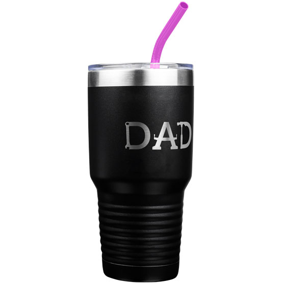 30 oz Dad Tools Black Tumbler