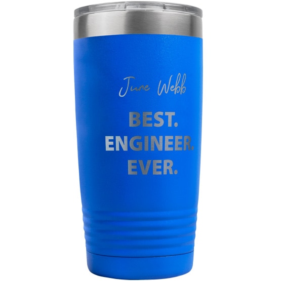 Custom Best Job Blue Tumbler