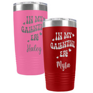 Personalized Tumbler Set celebrating the bond of friendship and sisterhood with In My Galentine Era Engraved on the front.