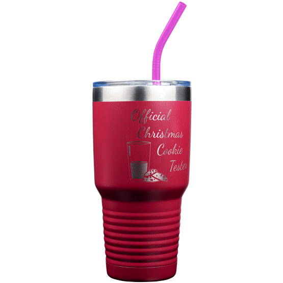 Cookie Tester Maroon Tumbler -30 oz