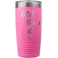 Custom Girl Boss Pink Tumbler