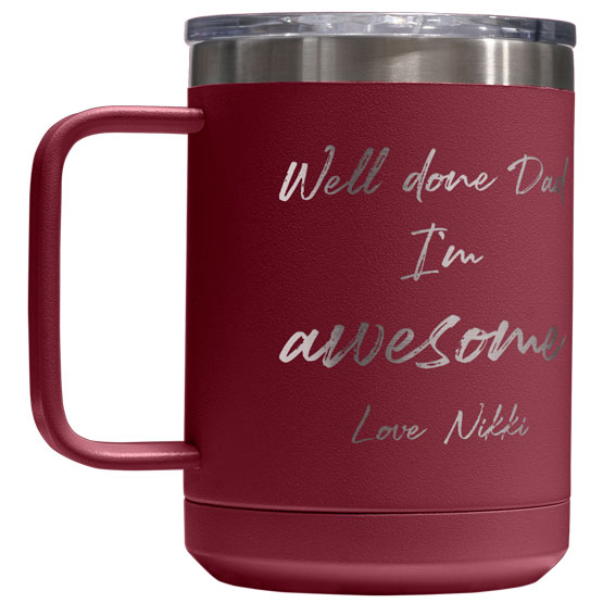 Custom Dad I'm Awesome Tumbler Mug