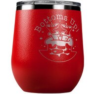 Custom Bottoms Up Wine Red Tumbler