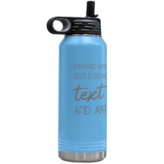 Logo Insulated Stainless Steel Water Bottle with Straw - MY MUM