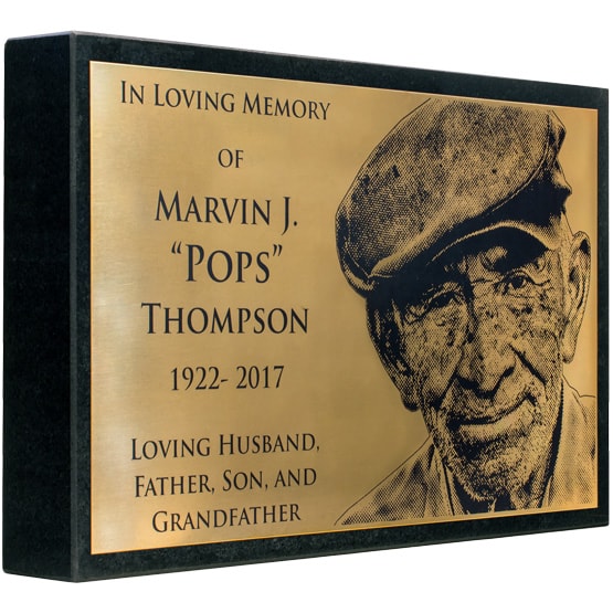 Custom Bronze Headstone, Bronze Memorial