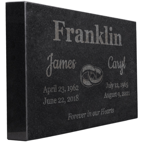 Double Headstone for Couples