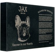 Custom Pet Rainbow Bridge Headstone