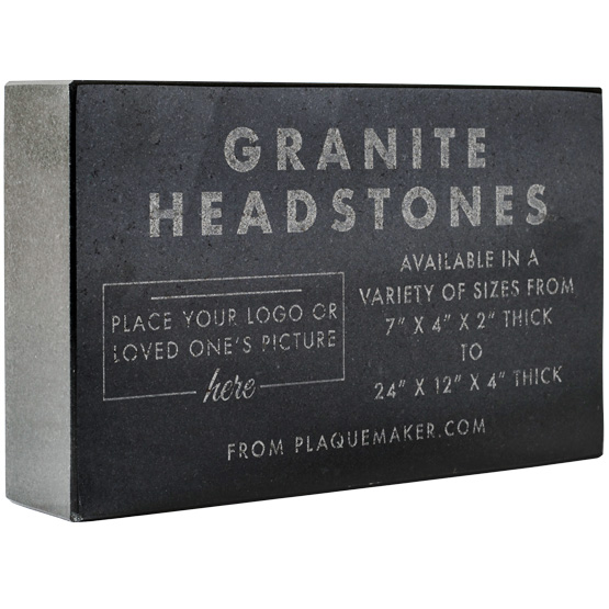 Engraved Black Granite Headstones