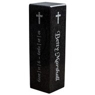 Personalized Memorial Gifts - Engraved Memorial Granite Stone Pillars. Engraved with your clipart and information.