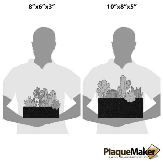 Granite Flower Planter Size Chart