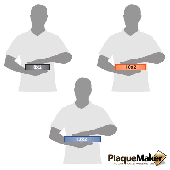 Clear Acrylic Desk Plate Size Guide