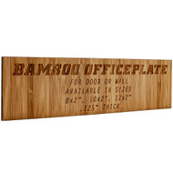 Custom Bamboo Office Name Plate