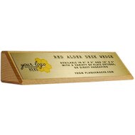 Custom Red Alder Desk Wedge Plates