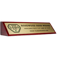 Custom Rosewood Wedge Name Plates
