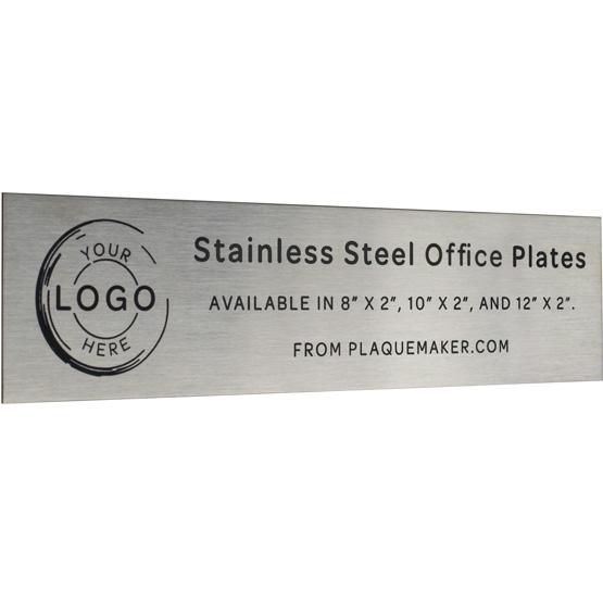 Steel Stencil Sign - Customizable Cut, Stainless Steel | 48x24 or 34x34, PlaqueMaker