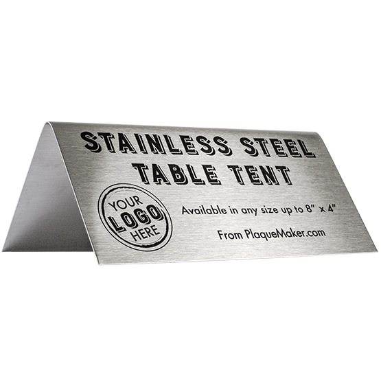 Custom Stainless Steel Labels - Engraved Metal Tags Up to 4x2