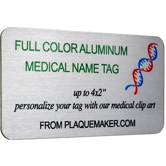 Custom Aluminum Medical Name Tag