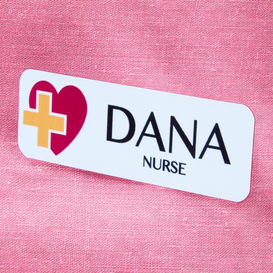 Custom Medical Name Tag on Shirt
