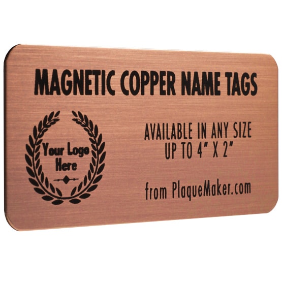 Custom Copper Magnetic Badge
