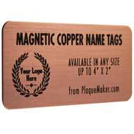 Custom Copper Magnetic Badge