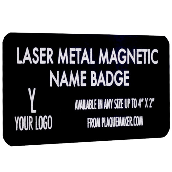 Custom Magnetic Name Badges - Bronze Engraved Magnetic Name Tags