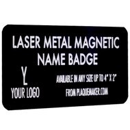 Custom Laser Metal Name Badge