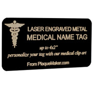 Custom Medical Laser Engraved Tags