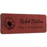 Custom Leather Rose Name Tags