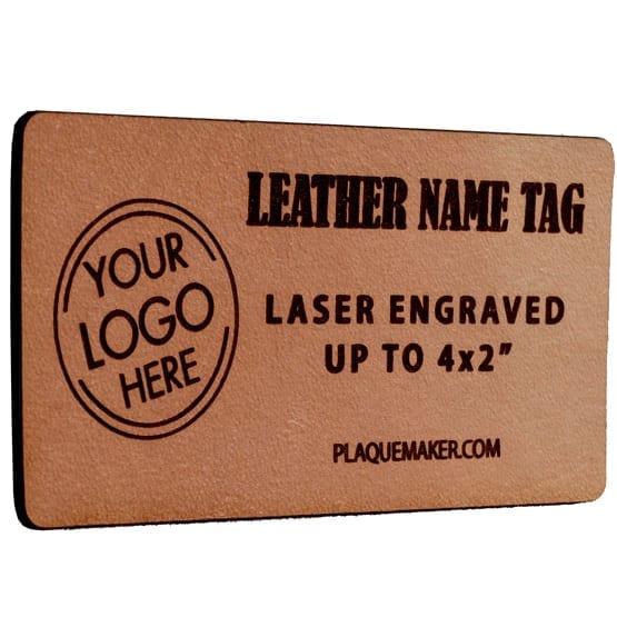 Custom Leather Name Tags