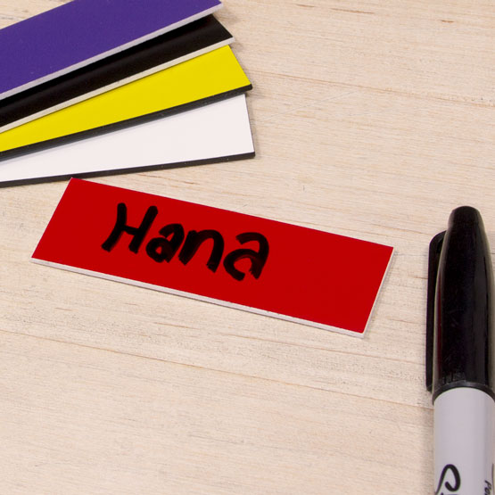 Blank Plastic Tag with Sharpie