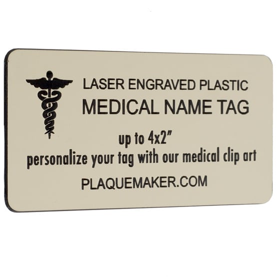 Custom Plastic Medical Name Tags