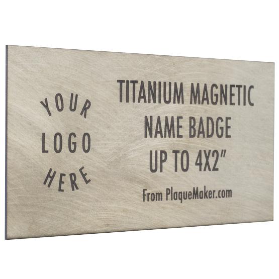 Customizable Titanium Stencil Sign | 96x48, PlaqueMaker