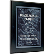 Custom Black Marble Acrylic Plaques