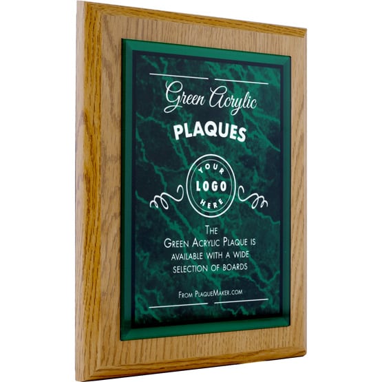 Custom Green Acrylic Plaques