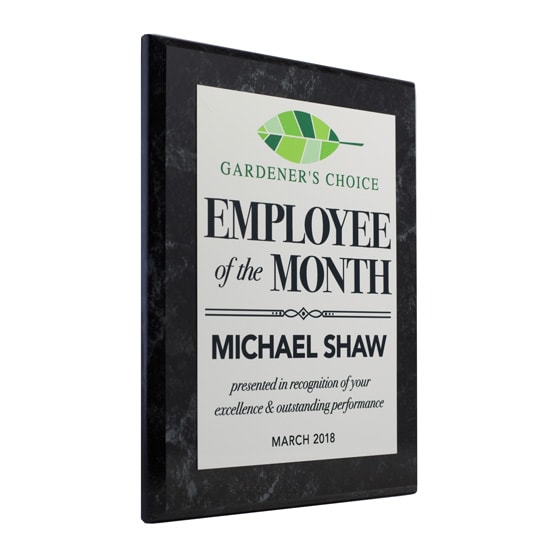 Custom Employee of the Month Plaque