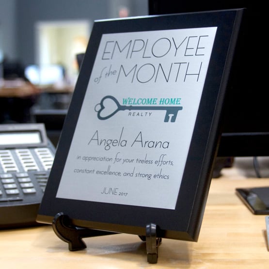 Employee of Month - Style 3 on Desk