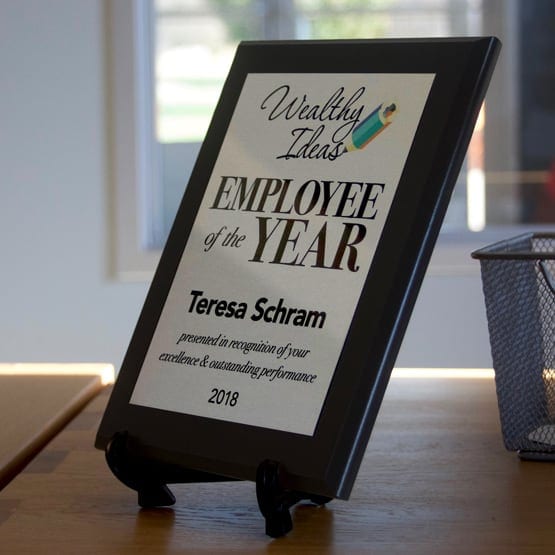 Employee Year Award Style 1 on Desk