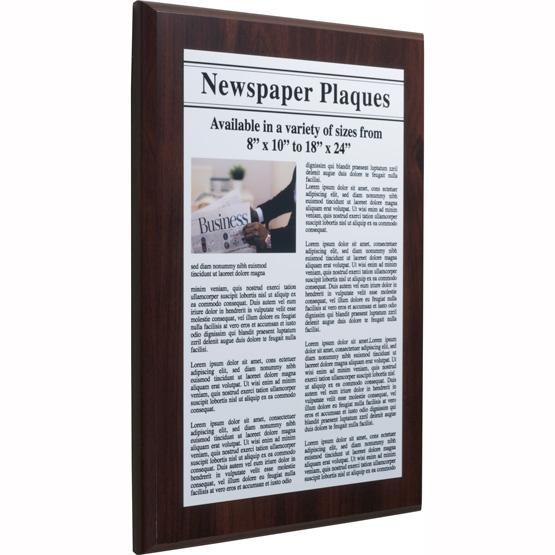 Custom Newspaper Aluminum Plaques