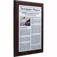 Custom Newspaper Aluminum Plaques