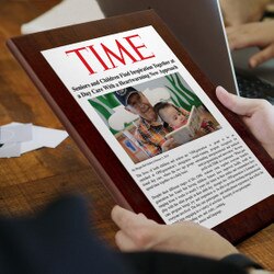 Custom Newspaper Aluminum Plaques