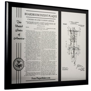 Custom Boardroom Patent Plaque